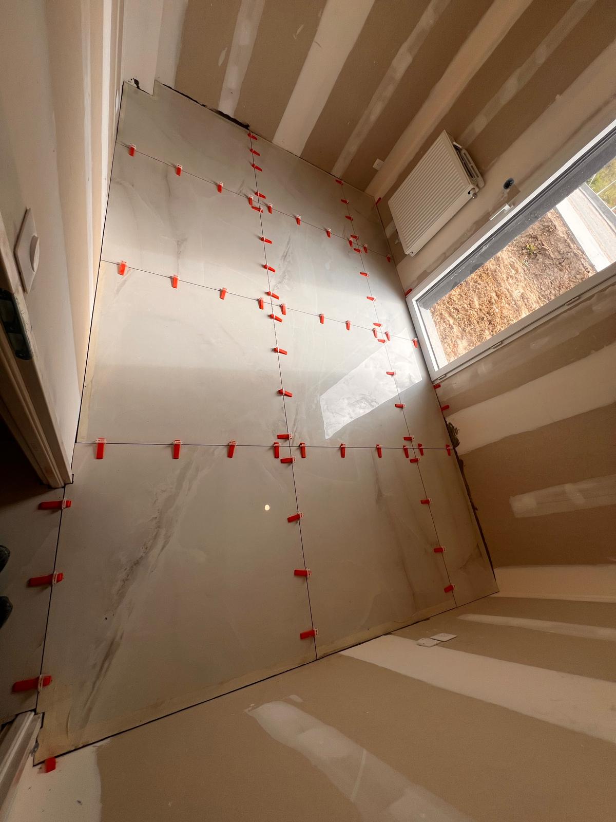 Pose de carrelage 120x120
