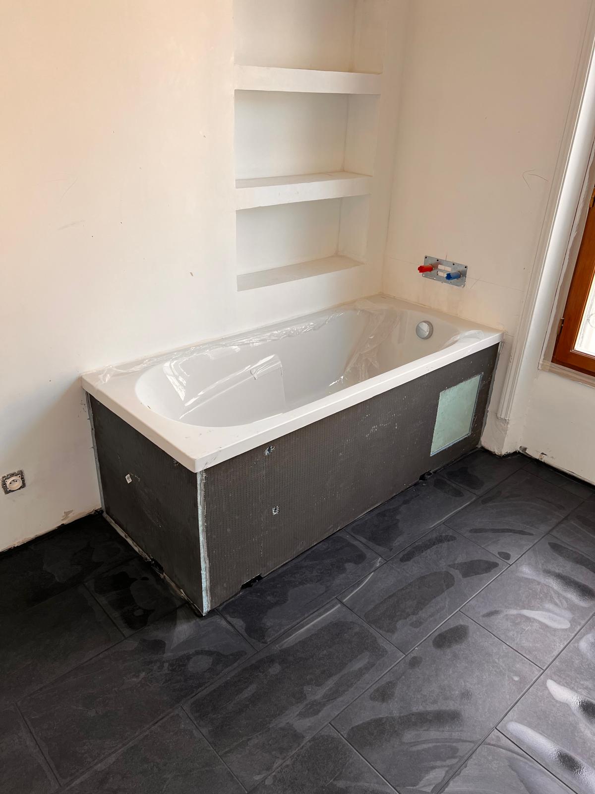 Installation de baignoire